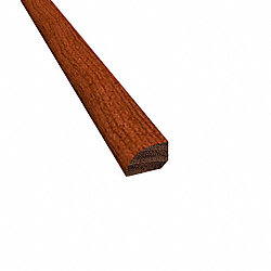 Prefinished Brazilian Cherry Cumaru Hardwood 1/2 in thick x .75 in wide x 78 in Length Shoe Molding
